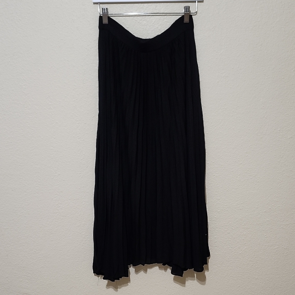 Ramy Brook Black Maxi A-Line Skirt - Picture 1 of 13